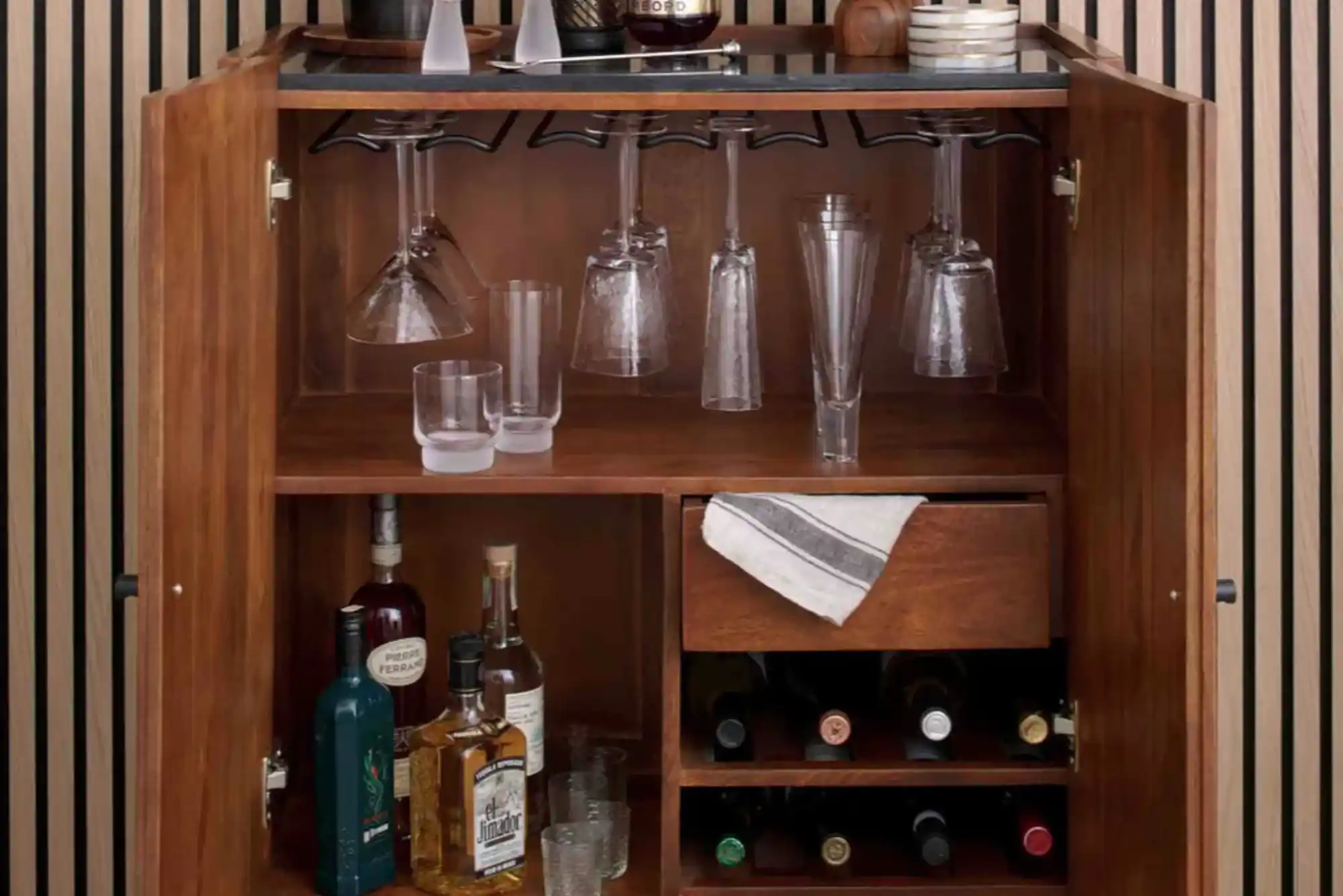 West Elm Wine Cabinet 